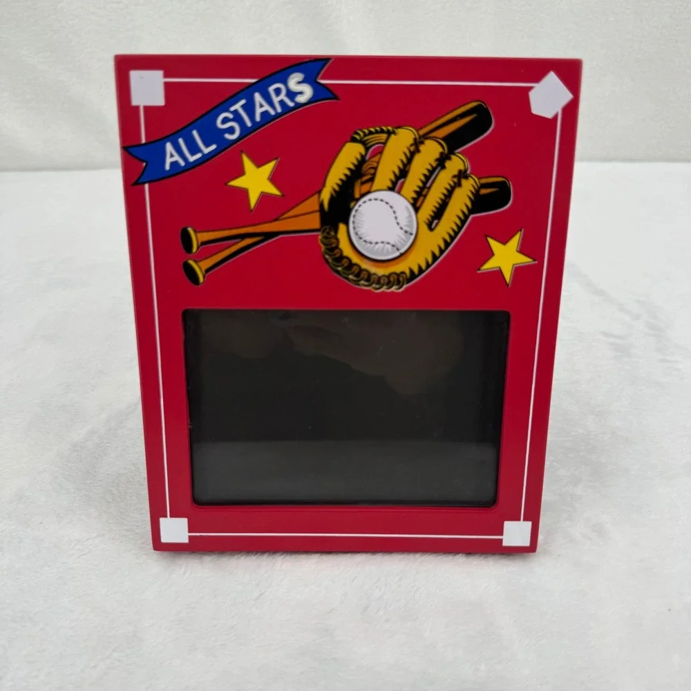 Vtg Y2K All Stars Baseball Softball Photo Frame Red Diamond - 3.5x5 Photo Size